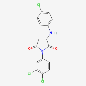 3-[(4-Chlorophenyl)amino]-1-(3,4-dichlorophenyl)pyrrolidine-2,5-dione