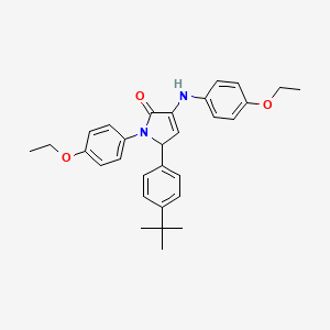 5-(4-tert-butylphenyl)-1-(4-ethoxyphenyl)-3-[(4-ethoxyphenyl)amino]-1,5-dihydro-2H-pyrrol-2-one