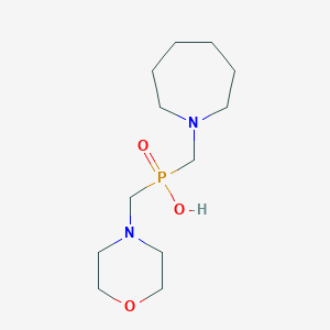 molecular formula C12H25N2O3P B11515676 (Azepan-1-ylmethyl)(morpholin-4-ylmethyl)phosphinic acid 