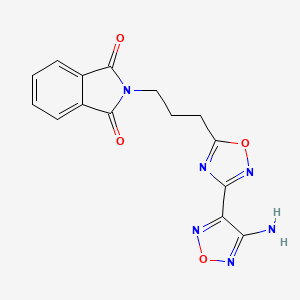 2-{3-[3-(4-amino-1,2,5-oxadiazol-3-yl)-1,2,4-oxadiazol-5-yl]propyl}-1H-isoindole-1,3(2H)-dione