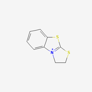 molecular formula C9H8NS2+ B11515694 2,3-Dihydro[1,3]thiazolo[2,3-b][1,3]benzothiazol-4-ium 