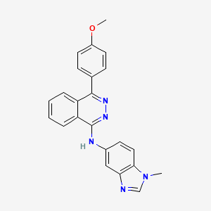 molecular formula C23H19N5O B11515740 4-(4-methoxyphenyl)-N-(1-methyl-1H-benzimidazol-5-yl)phthalazin-1-amine 