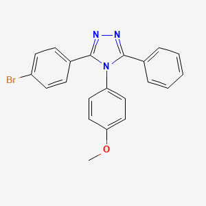 3-(4-bromophenyl)-4-(4-methoxyphenyl)-5-phenyl-4H-1,2,4-triazole