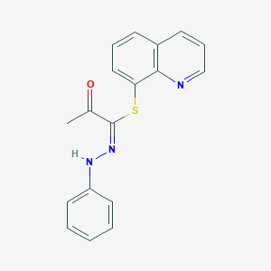 quinolin-8-yl (1E)-2-oxo-N-phenylpropanehydrazonothioate