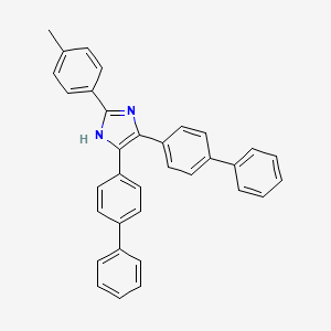 molecular formula C34H26N2 B11515941 4,5-di(biphenyl-4-yl)-2-(4-methylphenyl)-1H-imidazole 