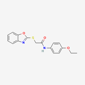 2-(1,3-benzoxazol-2-ylsulfanyl)-N-(4-ethoxyphenyl)acetamide