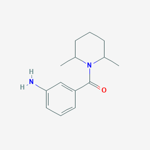 molecular formula C14H20N2O B11516019 Methanone, (3-aminophenyl)(2,6-dimethyl-1-piperidyl)- 