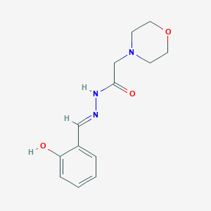 molecular formula C13H17N3O3 B11516068 N'-[(E)-(2-hydroxyphenyl)methylidene]-2-(morpholin-4-yl)acetohydrazide 