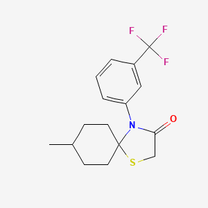 8-Methyl-4-[3-(trifluoromethyl)phenyl]-1-thia-4-azaspiro[4.5]decan-3-one