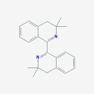 molecular formula C22H24N2 B11516169 1-(3,3-Dimethyl-3,4-dihydro-1-isoquinolinyl)-3,3-dimethyl-3,4-dihydroisoquinoline CAS No. 447429-21-2