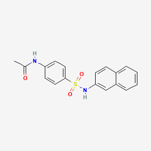 molecular formula C18H16N2O3S B11516179 N-[4-(naphthalen-2-ylsulfamoyl)phenyl]acetamide 