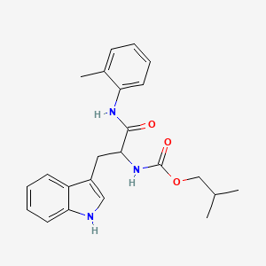 molecular formula C23H27N3O3 B11516202 N-(2-methylphenyl)-Nalpha-[(2-methylpropoxy)carbonyl]tryptophanamide 