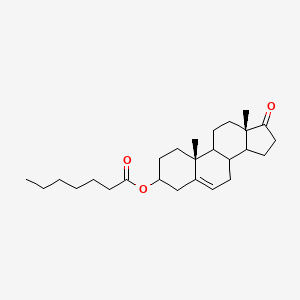 (8xi,9xi,14xi)-17-Oxoandrost-5-en-3-yl heptanoate