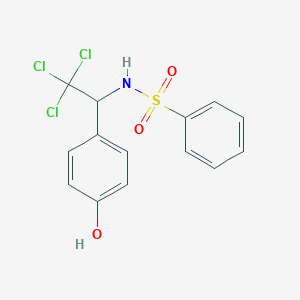 N-[2,2,2-trichloro-1-(4-hydroxyphenyl)ethyl]benzenesulfonamide