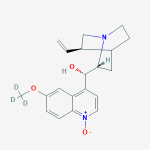 (S)-[(2R,5R)-5-ethenyl-1-azabicyclo[2.2.2]octan-2-yl]-[1-oxido-6-(trideuteriomethoxy)quinolin-1-ium-4-yl]methanol