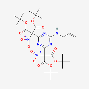 Tetra-tert-butyl 2,2'-[6-(prop-2-en-1-ylamino)-1,3,5-triazine-2,4-diyl]bis(nitropropanedioate)