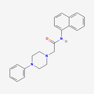 N-(naphthalen-1-yl)-2-(4-phenylpiperazin-1-yl)acetamide