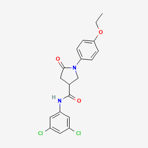 N-(3,5-dichlorophenyl)-1-(4-ethoxyphenyl)-5-oxopyrrolidine-3-carboxamide