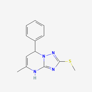 5-Methyl-2-(methylsulfanyl)-7-phenyl-4,7-dihydro[1,2,4]triazolo[1,5-a]pyrimidine