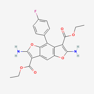 Diethyl 2,6-diamino-4-(4-fluorophenyl)furo[2,3-f][1]benzofuran-3,7-dicarboxylate