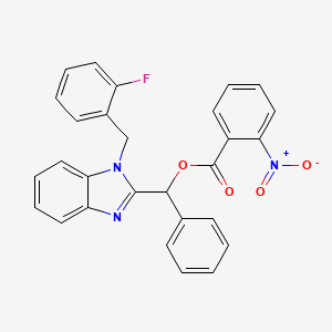 [1-(2-fluorobenzyl)-1H-benzimidazol-2-yl](phenyl)methyl 2-nitrobenzoate