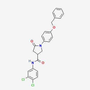 1-[4-(benzyloxy)phenyl]-N-(3,4-dichlorophenyl)-5-oxopyrrolidine-3-carboxamide