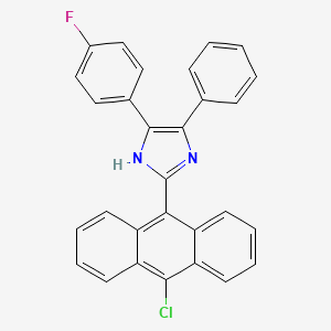 2-(10-chloroanthracen-9-yl)-5-(4-fluorophenyl)-4-phenyl-1H-imidazole