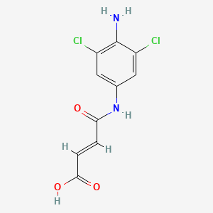 molecular formula C10H8Cl2N2O3 B11516790 (2E)-4-[(4-amino-3,5-dichlorophenyl)amino]-4-oxobut-2-enoic acid 