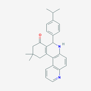 11,11-dimethyl-8-[4-(propan-2-yl)phenyl]-8,10,11,12-tetrahydrobenzo[a][4,7]phenanthrolin-9(7H)-one