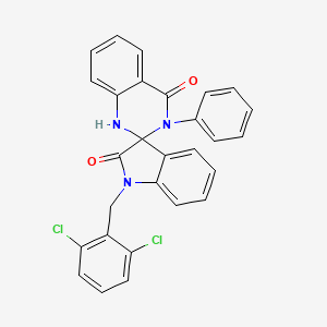 1-(2,6-dichlorobenzyl)-3'-phenyl-1'H-spiro[indole-3,2'-quinazoline]-2,4'(1H,3'H)-dione