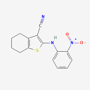 2-[(2-Nitrophenyl)amino]-4,5,6,7-tetrahydro-1-benzothiophene-3-carbonitrile