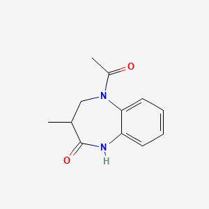 5-acetyl-3-methyl-1,3,4,5-tetrahydro-2H-1,5-benzodiazepin-2-one