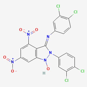 N,2-bis(3,4-dichlorophenyl)-4,6-dinitro-2H-indazol-3-amine 1-oxide