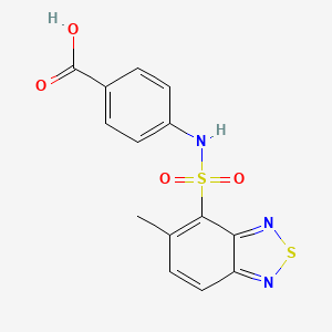 4-{[(5-Methyl-2,1,3-benzothiadiazol-4-yl)sulfonyl]amino}benzoic acid