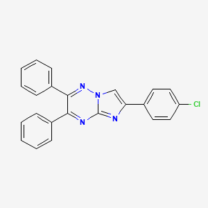 6-(4-Chlorophenyl)-2,3-diphenylimidazo[1,2-b][1,2,4]triazine