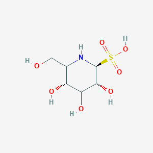 molecular formula C₆H₁₃NO₇S B1151707 (2S,3R,5R)-3,4,5-trihydroxy-6-(hydroxymethyl)piperidine-2-sulfonic acid 