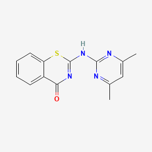 2-[(4,6-Dimethylpyrimidin-2-yl)amino]-1,3-benzothiazin-4-one