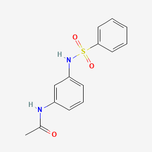 molecular formula C14H14N2O3S B11517153 N-(3-benzenesulfonamidophenyl)acetamide 