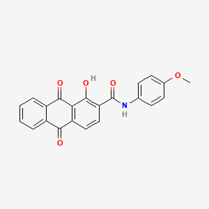 1-hydroxy-N-(4-methoxyphenyl)-9,10-dioxo-9,10-dihydroanthracene-2-carboxamide