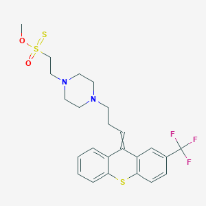 Methoxy-oxo-sulfanylidene-[2-[4-[3-[2-(trifluoromethyl)thioxanthen-9-ylidene]propyl]piperazin-1-yl]ethyl]-lambda6-sulfane