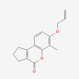 6-methyl-7-(prop-2-en-1-yloxy)-2,3-dihydrocyclopenta[c]chromen-4(1H)-one