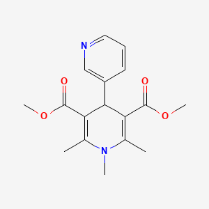 Pyridine-3,5-dicarboxylic acid, 1,4-dihydro-1,2,6-trimethyl-4-(3-pyridyl)-, dimethyl ester