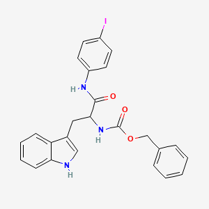 molecular formula C25H22IN3O3 B11517239 Nalpha-[(benzyloxy)carbonyl]-N-(4-iodophenyl)tryptophanamide 