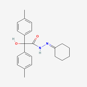 N'-cyclohexylidene-2-hydroxy-2,2-bis(4-methylphenyl)acetohydrazide