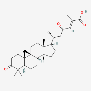 molecular formula C30H44O4 B1151729 3,23-Dioxocycloart-24-en-26-oic acid CAS No. 870456-88-5