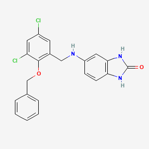 5-{[2-(benzyloxy)-3,5-dichlorobenzyl]amino}-1,3-dihydro-2H-benzimidazol-2-one