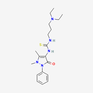 1-(3-Diethylamino-propyl)-3-(1,5-dimethyl-3-oxo-2-phenyl-2,3-dihydro-1H-pyrazol-4-yl)-thiourea