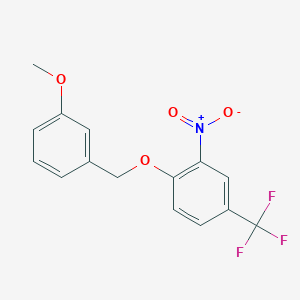 Benzene, 1-trifluoromethyl-4-(3-methoxybenzyloxy)-3-nitro-