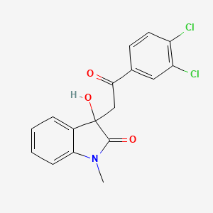 3-[2-(3,4-Dichlorophenyl)-2-oxoethyl]-3-hydroxy-1-methyl-1,3-dihydro-2H-indol-2-one