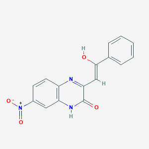 Quinoxalin-2(1H)-one, 3,4-dihydro-7-nitro-3-(2-oxo-2-phenylethylidene)-